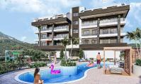 AL-843-5, Alanya Basırlı'da Balkonlu Yüzme Havuzlu 80 m² Daireler