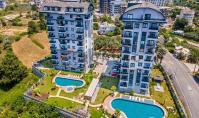 AL-1238, Alanya Avsallar'da Balkonlu Zengin Sosyal Olanaklara Sahip 60 m² Daireler