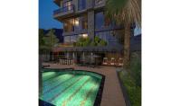 AL-1287-3, Alanya Merkezinde Havuzlu, Balkonlu ve Modern Tasarımlı Yeni Dubleks Daire