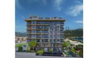 AL-1287-3, Alanya Merkez'de Balkonlu Yüzme Havuzlu 133 m² Daireler