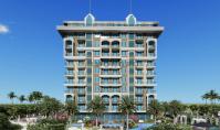 AL-1271-3, Alanya Avsallar'da Balkonlu Zengin Sosyal Olanaklara Sahip 106 m² Daireler