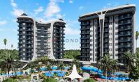 AL-1446-3, Alanya Avsallar'da dağ manzaralı dubleks daire (4 oda, 2 banyo) spa alanı ve teras