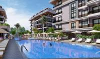 AL-1281-5, Alanya Oba'da Balkonlu Yüzme Havuzlu 49 m² Daireler