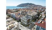 AL-1754, Alanya Merkez’deki The Yacht Residence’da mobilyalı 1+1 daire – Plaja 250 m uzaklıkta, tüm olanaklara sahip
