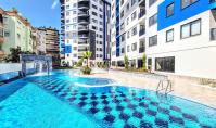 AL-1776, Alanya Merkez’de, 5. katta, 60 m²’lik mobilyalı 1+1 daire – Tam sosyal olanaklar, denize 700 m uzaklıkta
