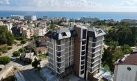 AL-1933, 6. Katta Deniz Manzaralı Dubleks – Mobilyalı 105 m² 2+1, 2025 Yapımı, Havuzlu ve Saunalı, Avsallar