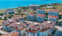 AL-2180, Plaja 150 m uzaklıkta Deniz Manzaralı Dubleks – Dört balkonlu, kapalı havuzlu ve hamamlı, 140 m²’lik mobilyalı 2+1 daire, Kestel