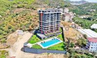 AL-2207, İki Balkondan Deniz Manzaralı Köşe Dubleks – Yeni 110 m² 2+1, Kapalı Yüzme Havuzu, Hamam ve Sinema Salonu, Demirtaş