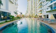 AL-2241, Sinema, Kapalı Yüzme Havuzu ve Hamam Kompleksi – 7. katta, güney cepheli, mobilyasız 55 m²'lik 1+1 daire, Mahmutlar