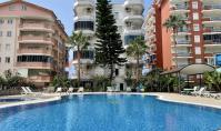 AL-2243, Deniz Kenarında – Havuzlu, Bahçeli, Deniz ve Şehir Manzaralı, Mobilyalı 120 m²'lik 2+1 Daire, Mahmutlar