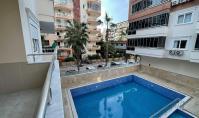 AL-2273, Vatandaşlık Hakkı Kazanılabilir: Havuz manzaralı iki balkonlu, mobilyalı 120 m²'lik 2+1 daire, Mahmutlar