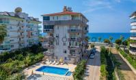AL-2297, Plajın Hemen Yanında: 3. katta, iki balkonlu ve deniz manzaralı, 60 m²'lik mobilyalı 1+1 daire, Kestel