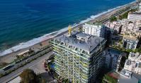 AL-2313, Su Parkı ve Geniş Deniz Manzaralı Sahil Kenarı Kulesi: 1. katta, 65 m²'lik mobilyalı 1+1 daire, Mahmutlar