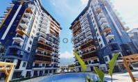 AL-2316, 9. Kattan Deniz Manzarası: 2024 Yılında İnşa Edilmiş, 59 m²'lik, Mobilyalıya Hazır 1+1 Daire, Denize 600 m, Mahmutlar